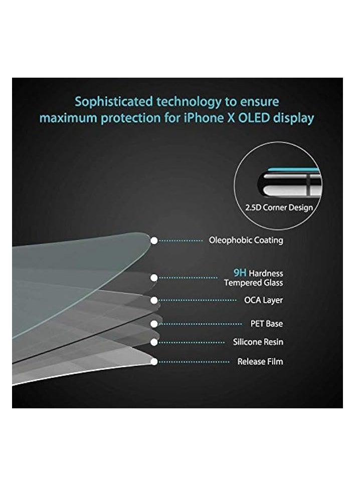 iPhone X, XS Screen Protector Glass, Tempered Glass