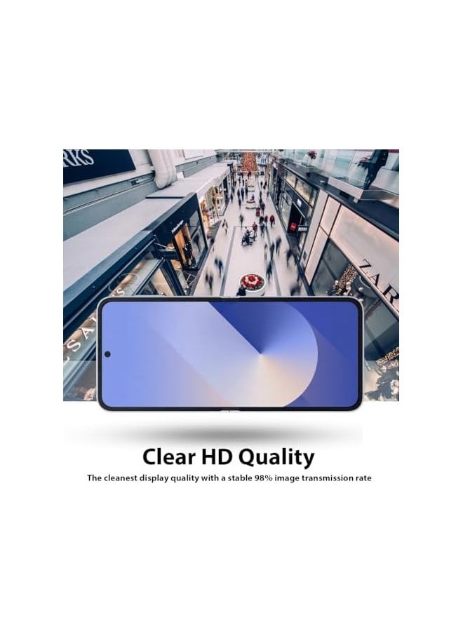 Screen protector Compatible with Galaxy Z Flip6 Screen Protector, Soft HD Clear Anti-Scratch Bubble-Free Full Coverage Screen Protector Film for Galaxy Z Flip 6 2024