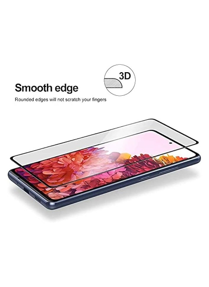 Galaxy S20 FE / S20 FE 5G Tempered Glass Screen Protector, Full Coverage HD High Response Touch Anti-Scratch Non Slip [Case Friendly] Anti-Bubble Len Film