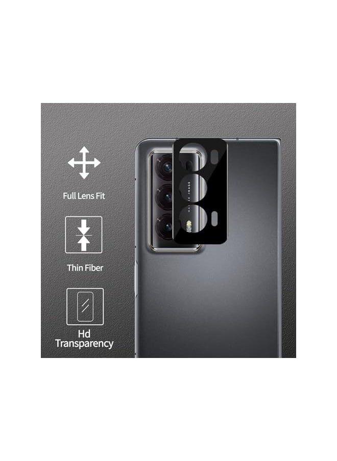 2+2 Pack Compatible with Honor Magic V 2 Tempered Glass Screen Protector & Camera Protector, 3D Camera Protector Screen Tempered Glass Film