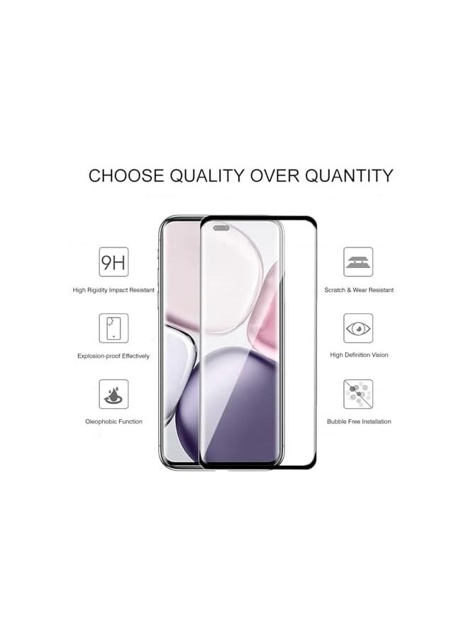 [2 Pack] Tempered Glass for Honor X9C 5G Screen Protector,9H Hardness High Definition Full Covered Clear Scratch Resistant Bubble Free Anti-Fingerprints