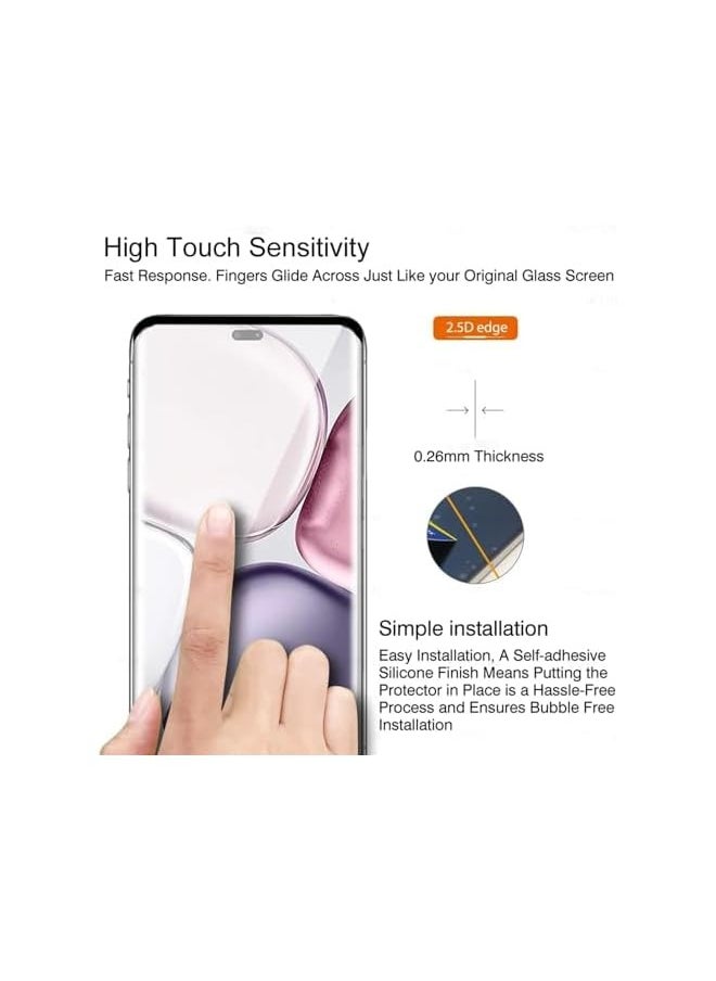 [2 Pack] Tempered Glass for Honor X9C 5G Screen Protector,9H Hardness High Definition Full Covered Clear Scratch Resistant Bubble Free Anti-Fingerprints
