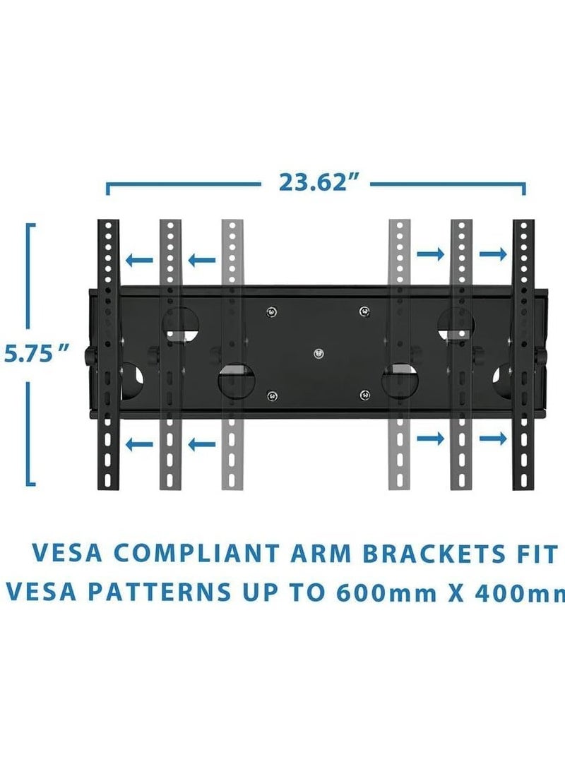 Dual Arm Articulating TV Wall Mount for 32
