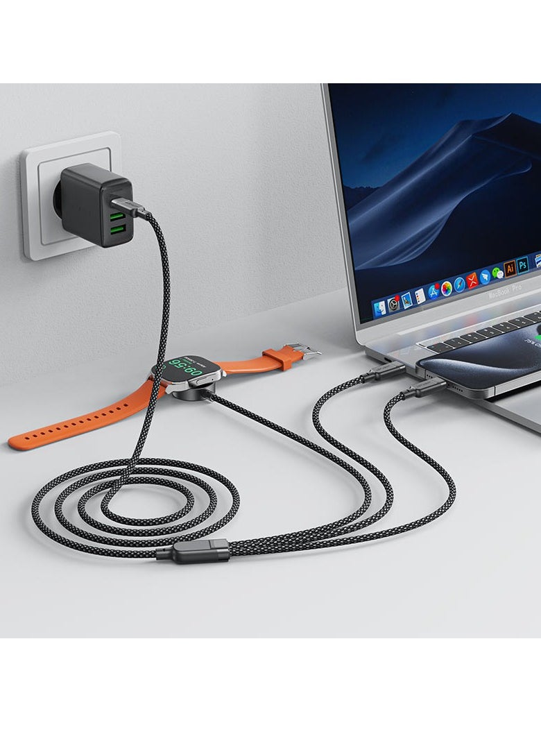 ACEFAST C6-11 3-in-1 100W charging data cable with wireless charger