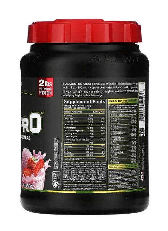 Hexapro HighProtein Lean Meal Strawberry 2 lbs 907 g