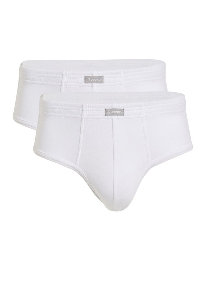 2 Pack Contour Briefs White