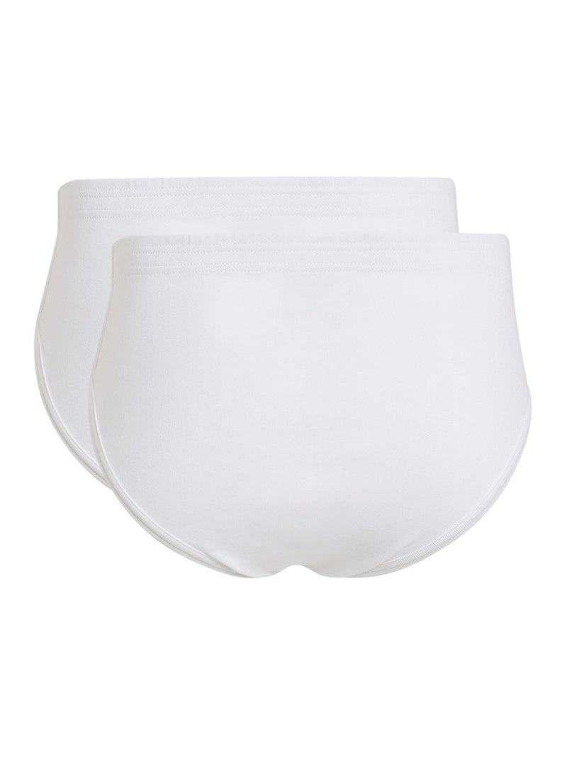 2 Pack Contour Briefs White