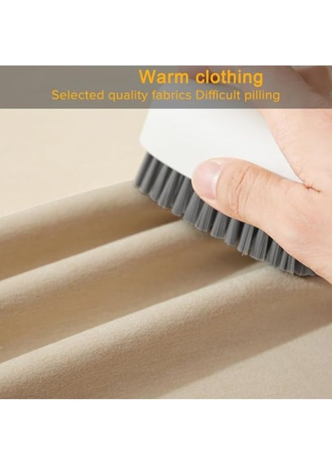 Women's Thermal Underwear Set, Round Neck Thermal Underwear Long Johns Women's Wool Silk Thermal Underwear Base Pajamas Set, Cold Weather