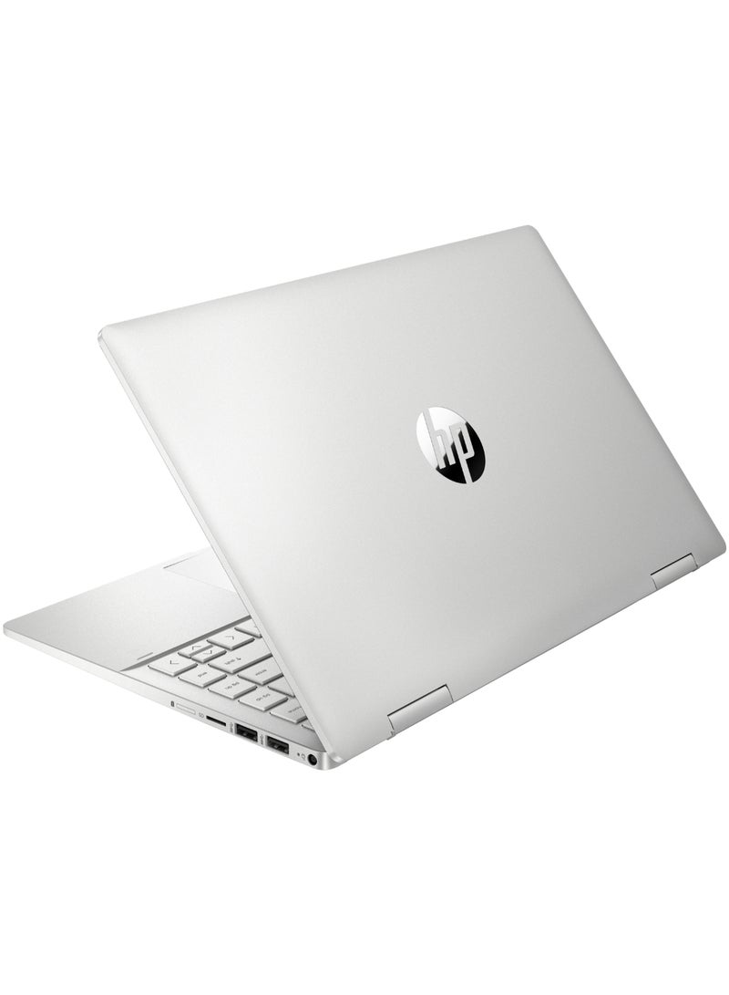 Pavilion 2-in-1 X360 14-EK200 Convertible Laptop 14-Inch FHD Touchscreen Display, Intel Core 5 120U Processor/16GB RAM/1TB PCIe SSD/Intel Iris XE Graphics/Windows 11  Home English Natural Silver