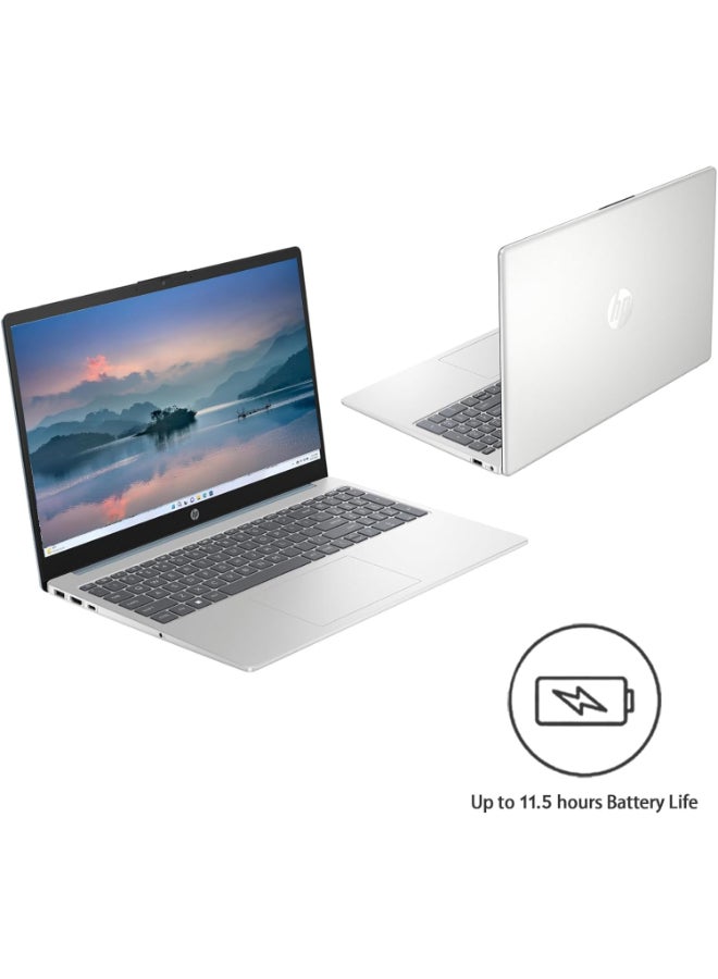 15-FD0095WM Laptop With 15.6-Inch FHD Display, Core i5-1235U Processor/8GB RAM/512GB SSD/Intel Iris Xe Graphics/Windows 11 Home English Silver