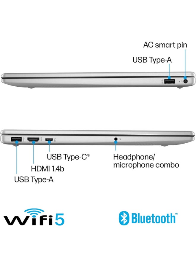 15-FD0095WM Laptop With 15.6-Inch FHD Display, Core i5-1235U Processor/8GB RAM/512GB SSD/Intel Iris Xe Graphics/Windows 11 Home English Silver