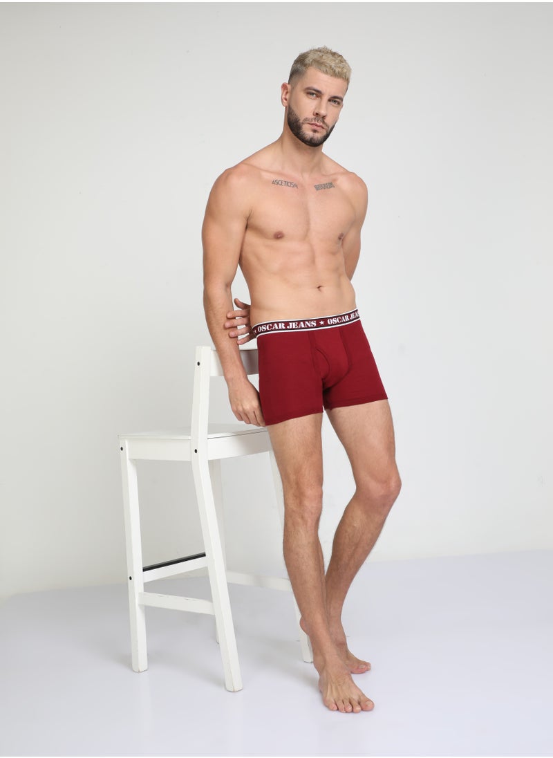 6 Pack 100% Double-Knit Cotton Organic Ultrasoft (Both Inside and Outside) Men's Underwear Boxer Briefs Breathable Antibacterial No Marks Waistband