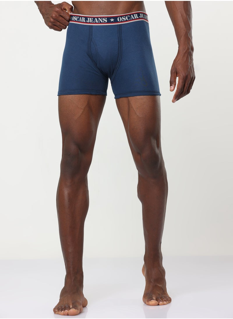 6 Pack 100% Double-Knit Cotton Organic Ultrasoft (Both Inside and Outside) Men's Underwear Boxer Briefs Breathable Antibacterial No Marks Waistband