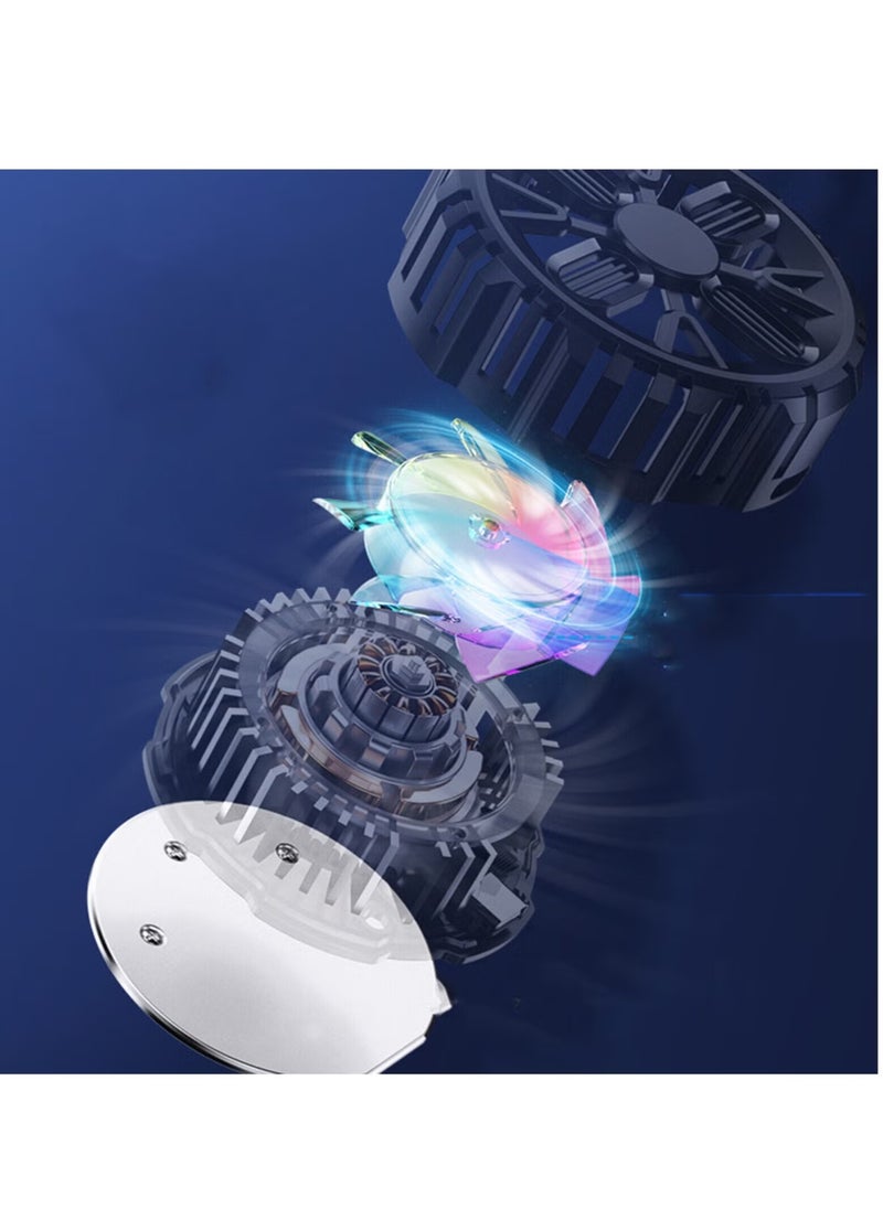 Wireless Portable Mobile Phone Radiator Cooling Fan Magnetic Absorption Semiconductor Fast Cooling Fan For Mobile Phone And Tablet