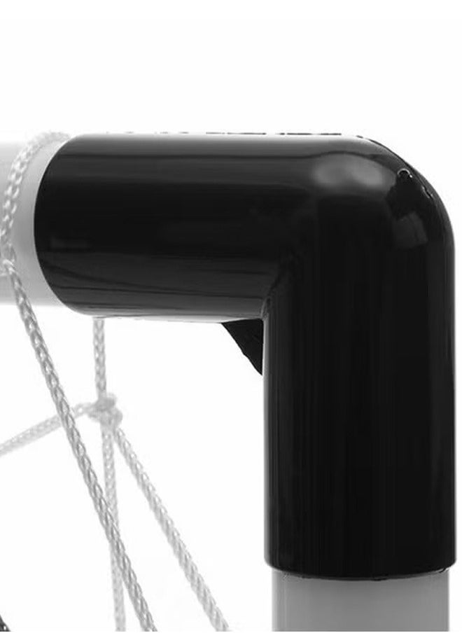 2 Pieces Of Portable Children'S Football Goals With Net, Ball And Pump, Suitable For Children Aged 3-7