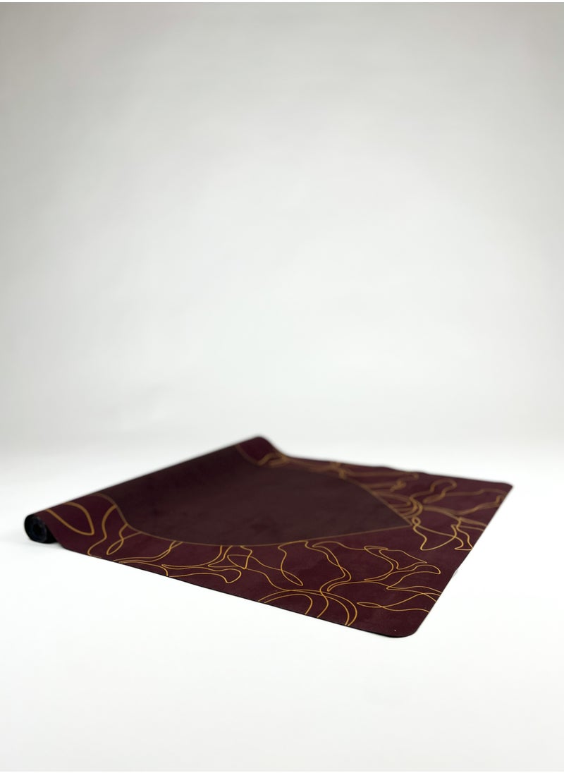 SABEEL Foldable Prayer Mat Rug 1mm Knee Support Brown