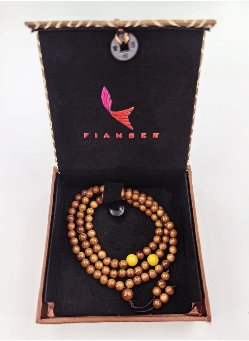 Prayer Beads 100% Natural Kuka Yellow Agate Handmade Tasbih Tasbeeh Zikr 99 6mm Dua Coco de Mer Muslim Islamic Arabic Ramadan Gift Exquisite