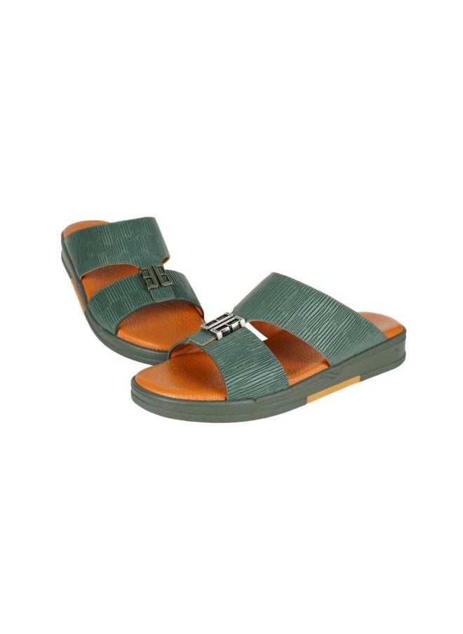 008-3650 Barjeel Uno Mens Arabic Sandals MSA139 Green