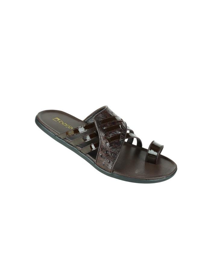 008-3423 Barjeel Uno Mens Arabic Sandals 389A-11 Coffee