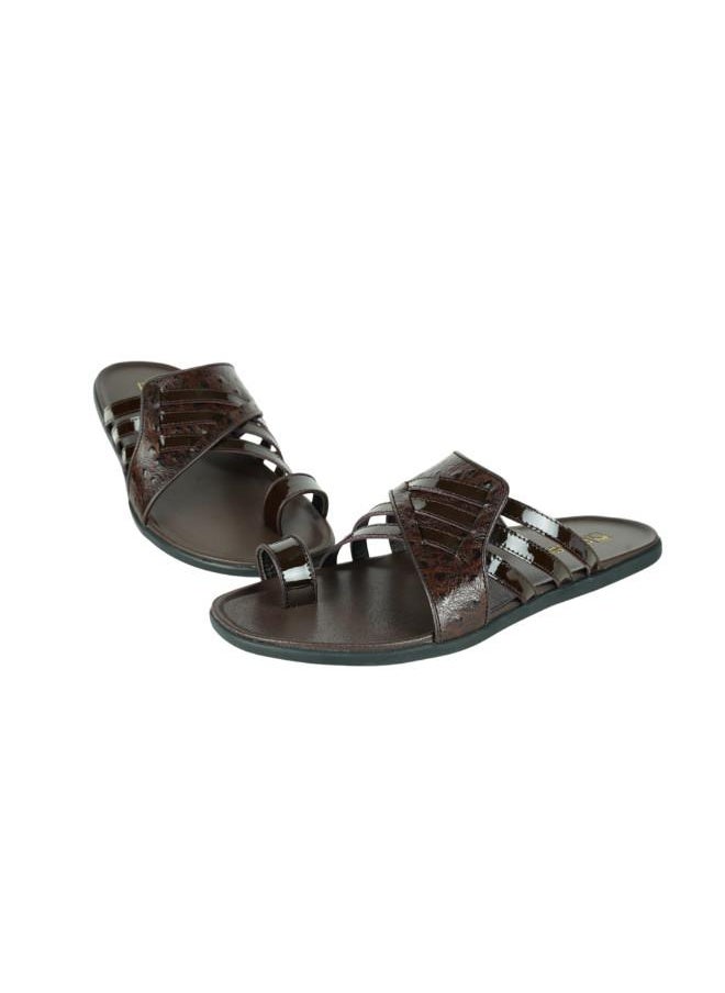 008-3423 Barjeel Uno Mens Arabic Sandals 389A-11 Coffee