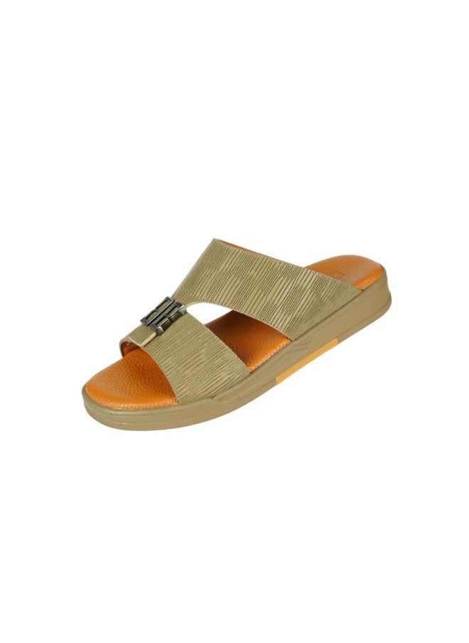 008-3649 Barjeel Uno Mens Arabic Sandals MSA139 Beige