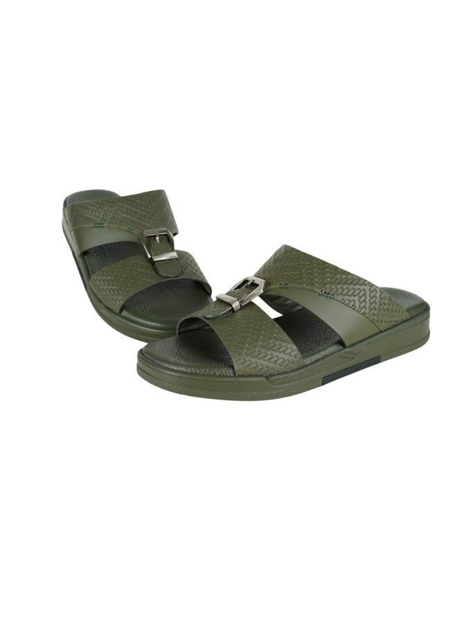 008-3592 Barjeel Uno Mens Arabic Sandals B120 Olive