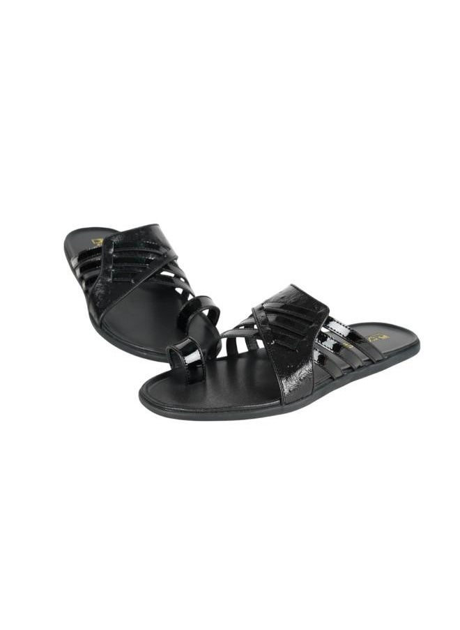 008-3422 Barjeel Uno Mens Arabic Sandals 389A-11 Black