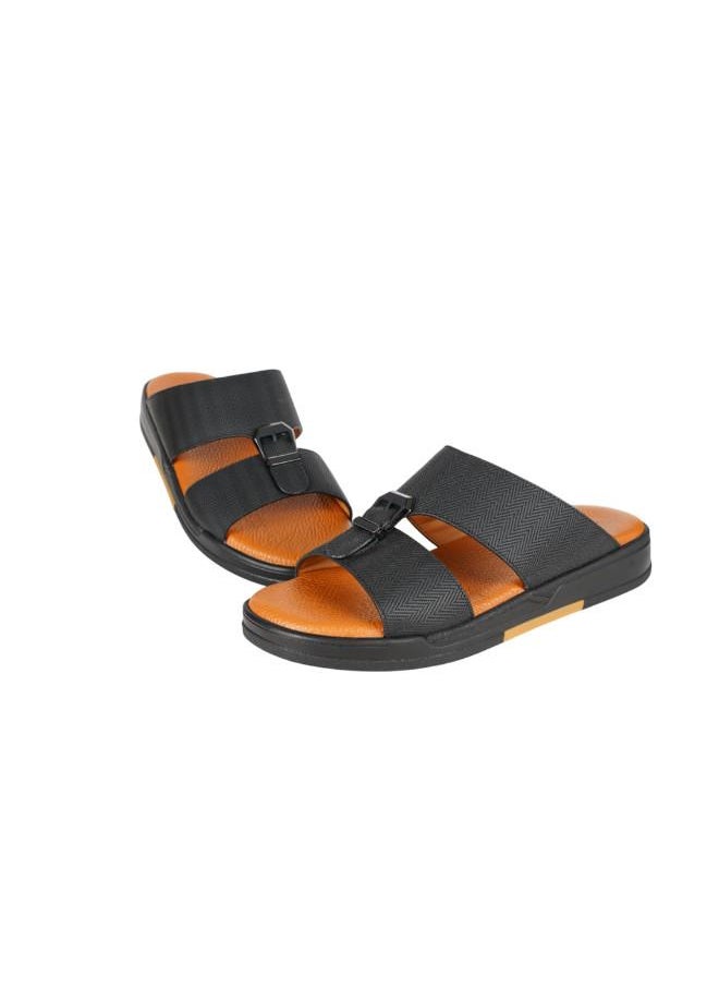 008-3657 Barjeel Uno Mens Arabic Sandals MSA124 Black