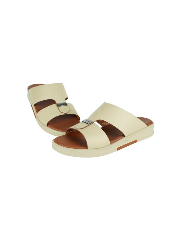 008-3599 Barjeel Uno Mens Arabic Sandals MSA127 Beige