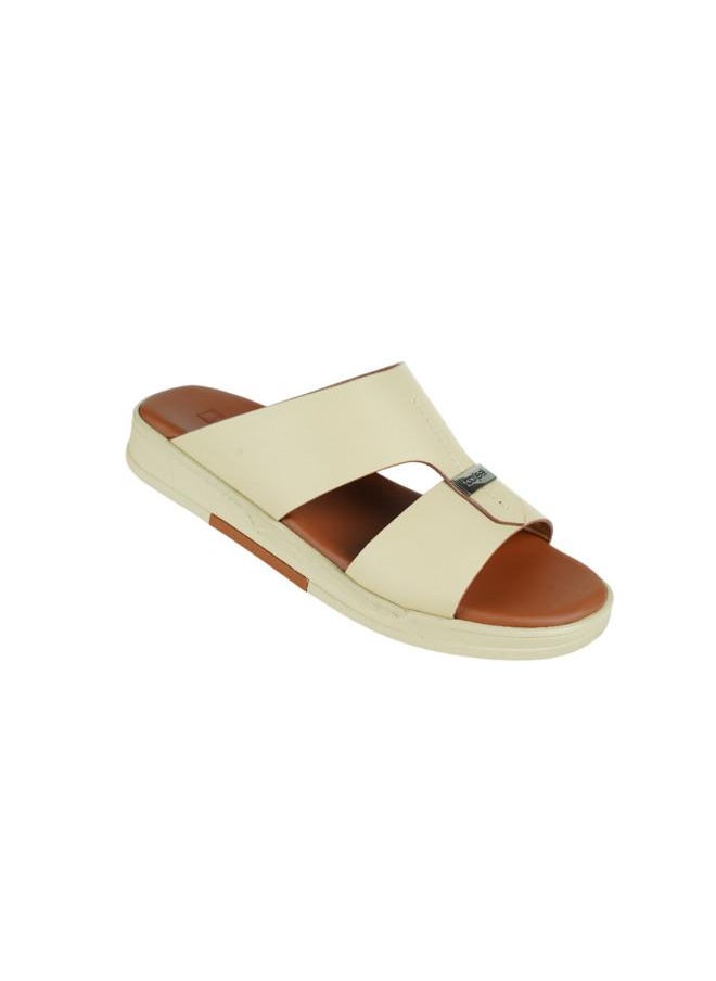 008-3599 Barjeel Uno Mens Arabic Sandals MSA127 Beige