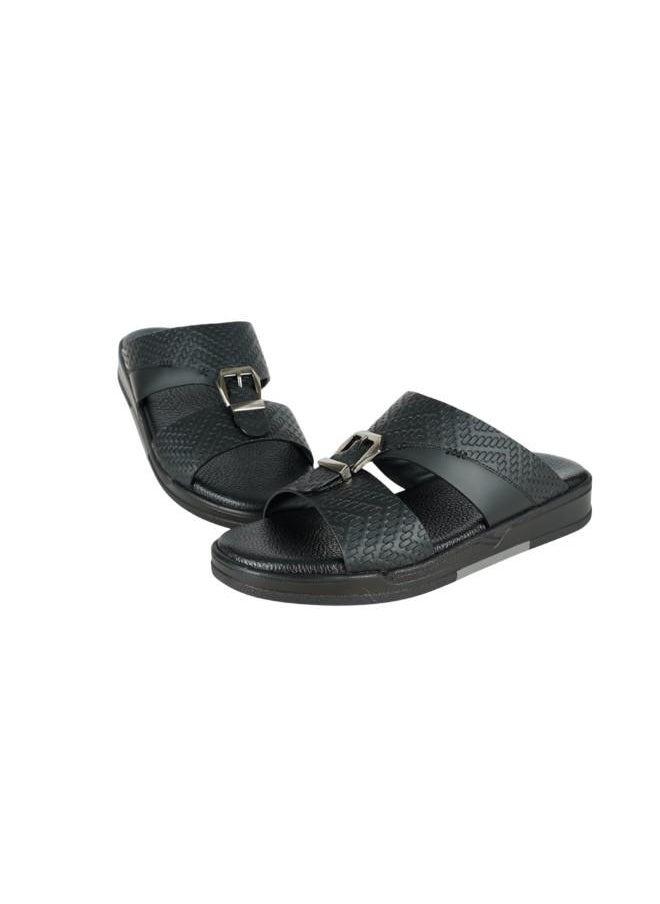 008-3591 Barjeel Uno Mens Arabic Sandals B120 Black