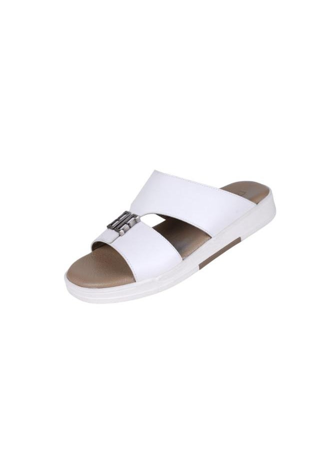 008-3653 Barjeel Uno Mens Arabic Sandals MSA144 White