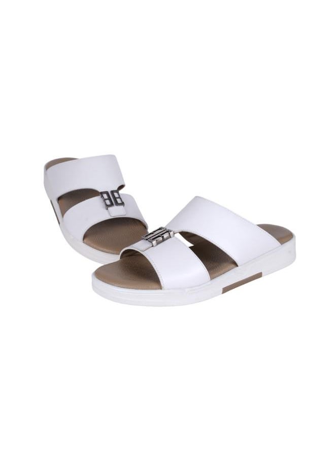 008-3653 Barjeel Uno Mens Arabic Sandals MSA144 White