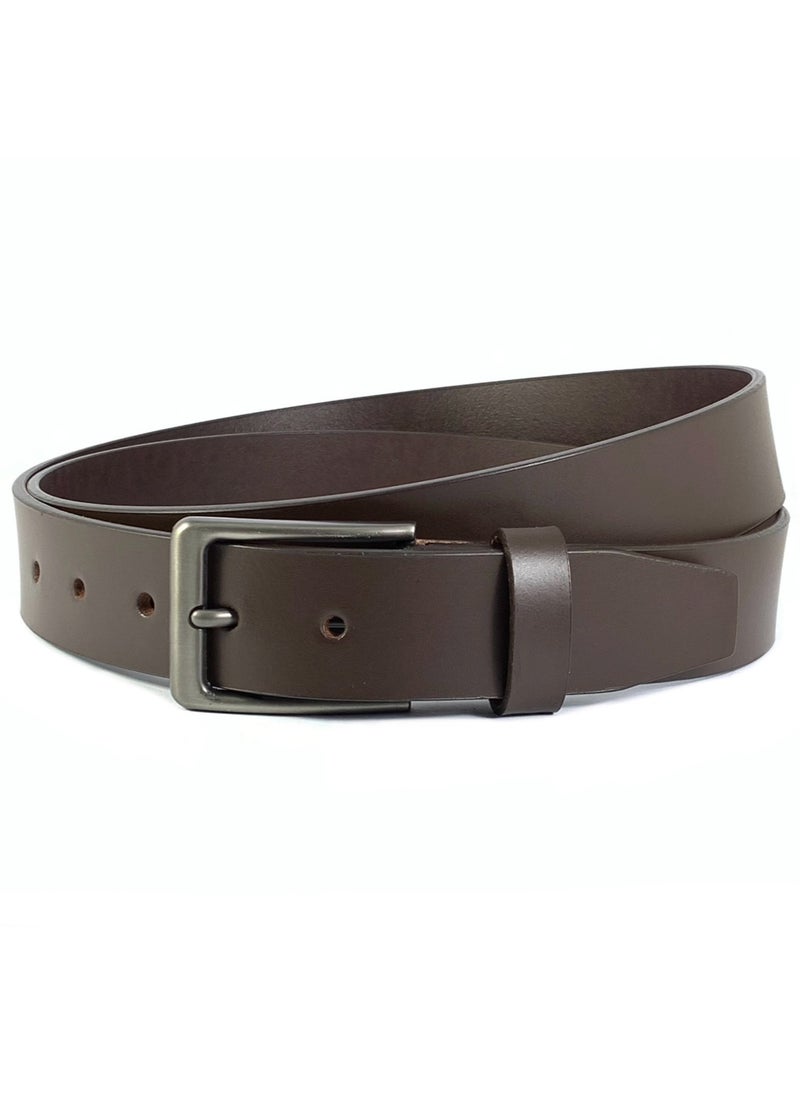 Classic Milano Genuine Leather Belt for Men – Formal & Semi-Casual Men's Belts | Stylish Party Wear Man Belt | Durable Leather Belt for Casual Outfits & Gifts