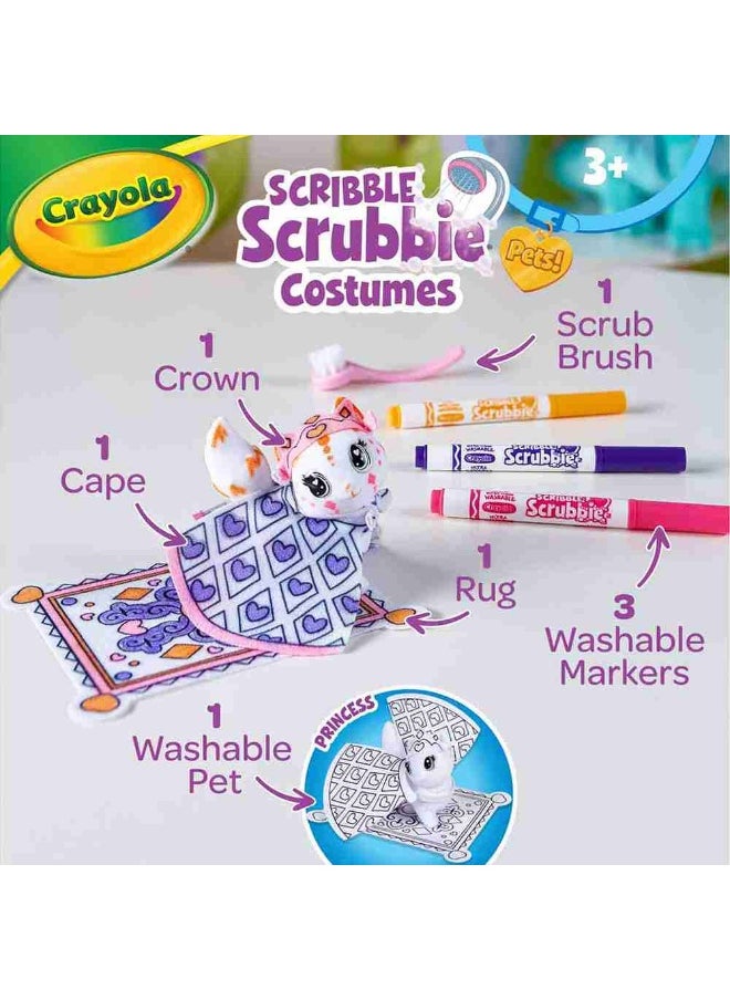 Scribble Scrubbie Pets Princess Costume Playset