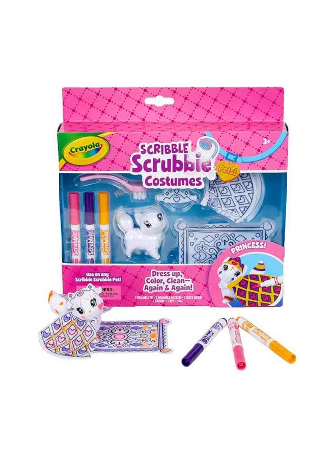 Scribble Scrubbie Pets Princess Costume Playset