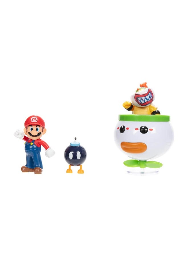 World of Nintendo Super Mario & Bowser Jr. Clown Cart in Collector's Box (4 Pack)