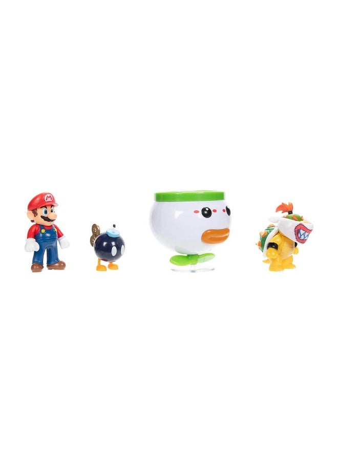 World of Nintendo Super Mario & Bowser Jr. Clown Cart in Collector's Box (4 Pack)