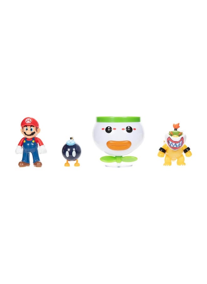 World of Nintendo Super Mario & Bowser Jr. Clown Cart in Collector's Box (4 Pack)