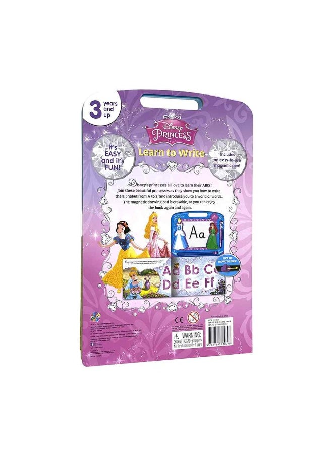 Disney Princess Learning Series Drawing Board Book With Magnetic Pad