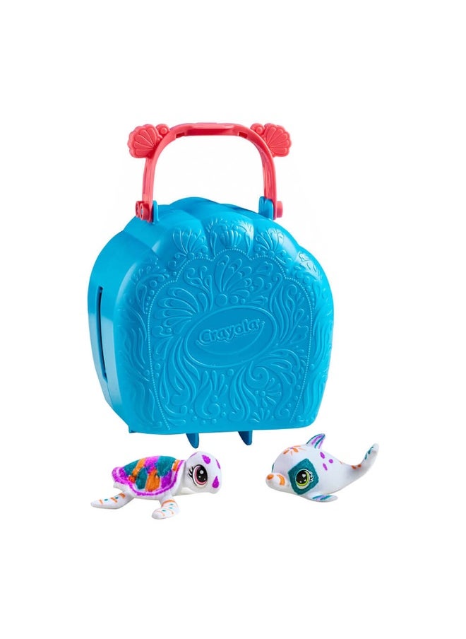 Scribble Scrubbie Ocean Pets Seashell Splash Playset & 3 Washable Markers