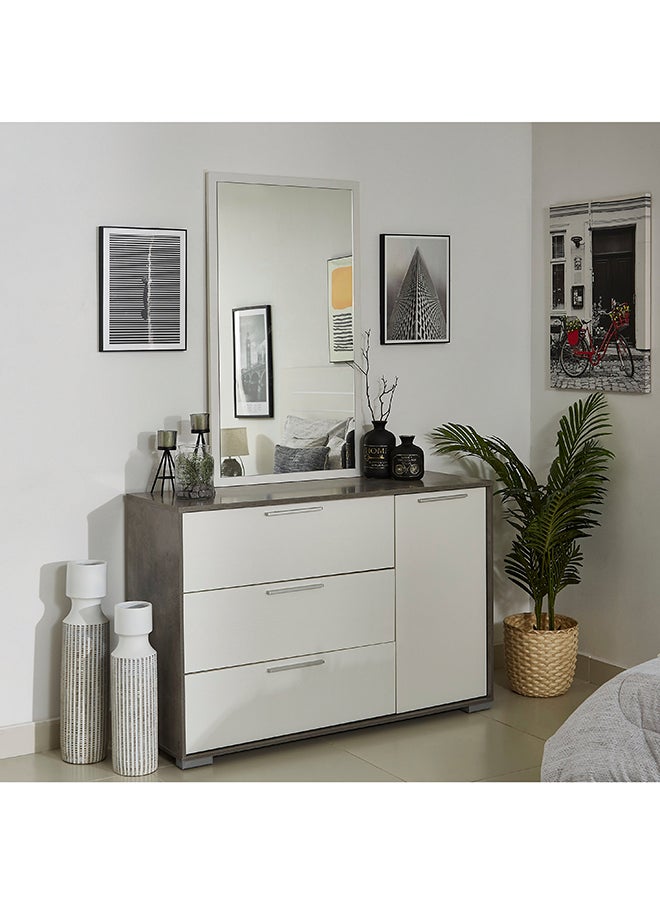 Patara Mirror Without Dresser Grey/Clear 1.6 x 105 x 70 cm