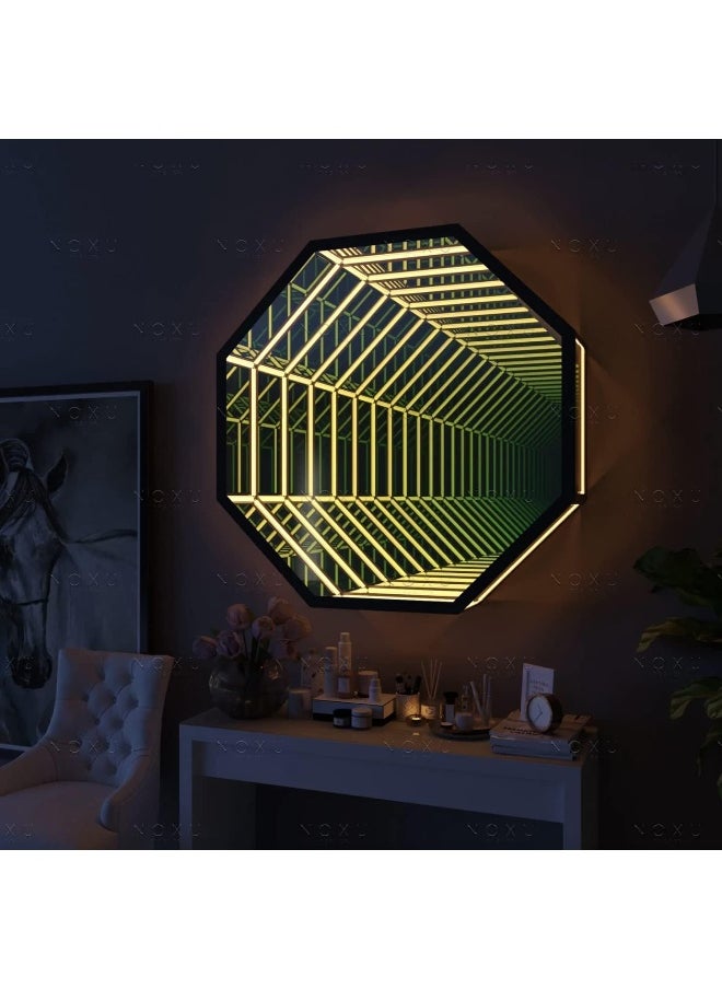 Besty Home Portal Infinity Mirror Wall Night Light Decor Magic Mirror Smart Led Wall Lamp Rgb Wifi Mobile App Smart Life Alexa