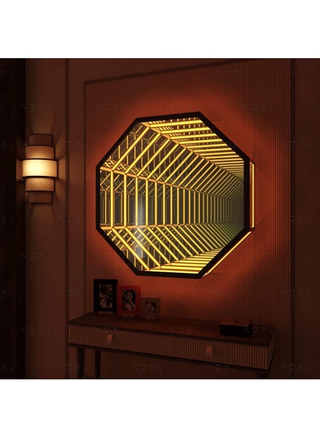 Besty Home Portal Infinity Mirror Wall Night Light Decor Magic Mirror Smart Led Wall Lamp Rgb Wifi Mobile App Smart Life Alexa