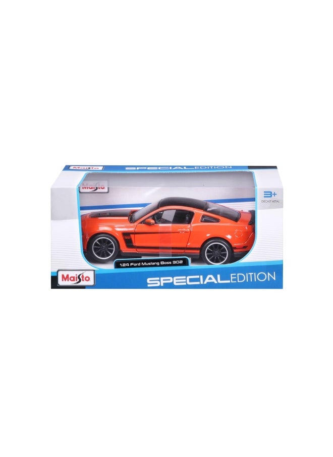 Maisto Ford Mustang Boss 302 Diecast Model Car (1:24, Orange)