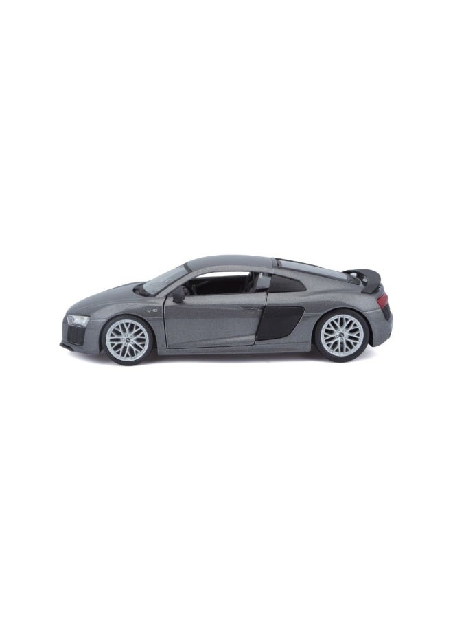 Maisto Audi R8 V10 Plus Diecast Model Car (1:24, Grey)