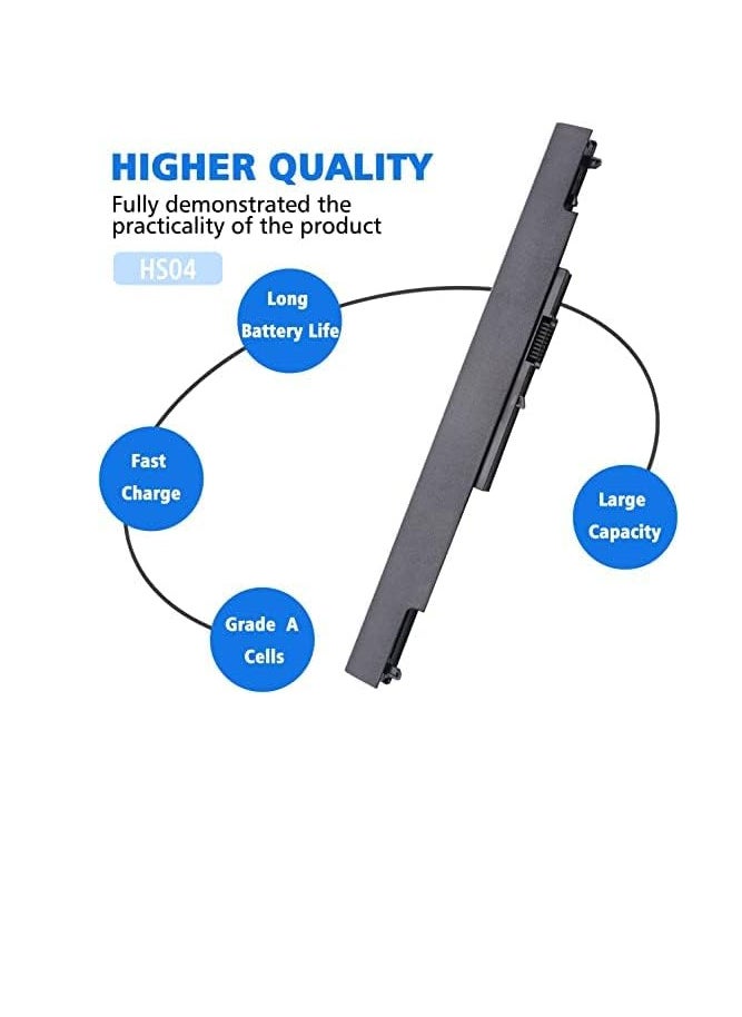 HS04 Battery for HP HS04 HS03 807956-001 807957-001 807611-421 15-AY039WM TPN-I119 HSTNN-LB6U 15-AC121DX 15-AY009DX 15-AF131DX 15-AY041WM 250 G5