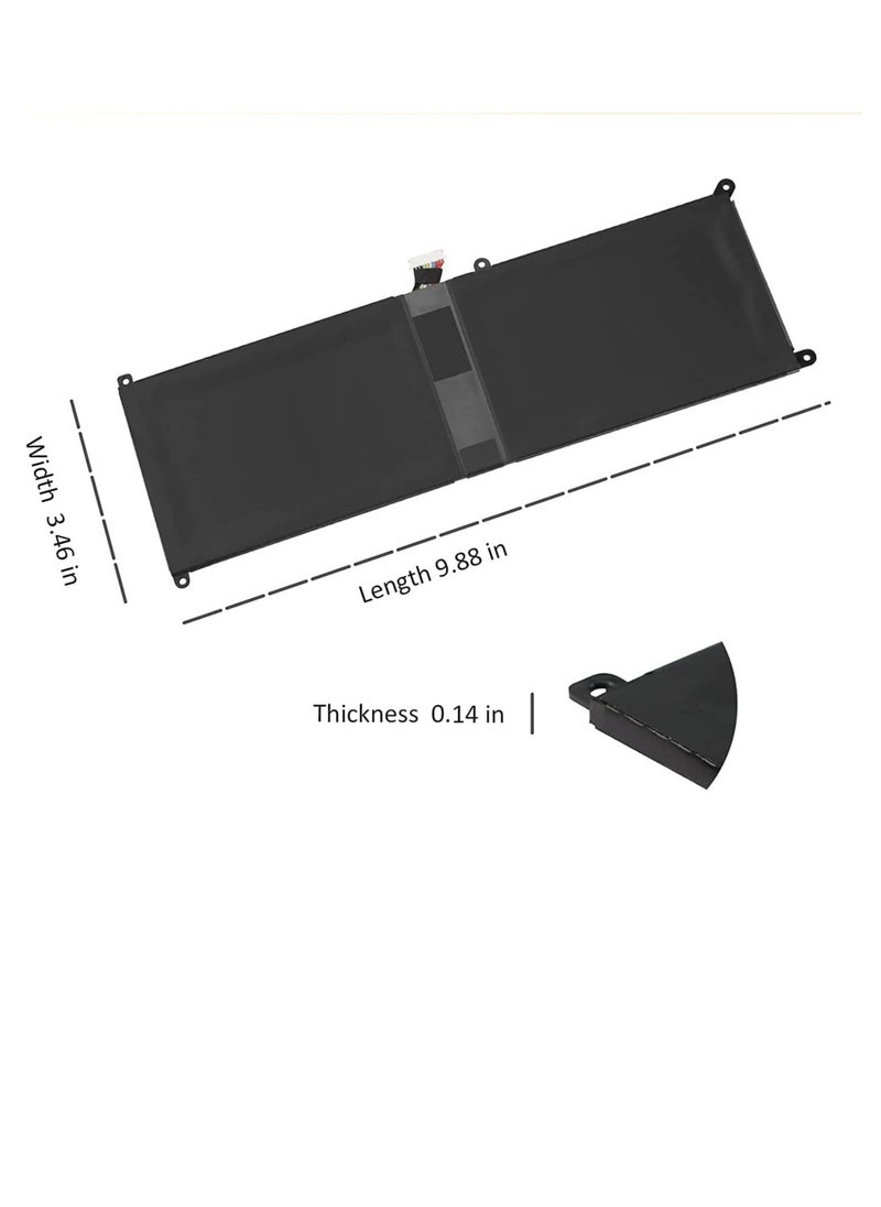 New Replacement  7VKV9 Laptop Battery Compatible for Dell XPS 12 9250 Latitude 12 7000 7275 Series 07VKV9 9TV5X 09TV5X 0V55D0 V55D0 7.6V 30Wh