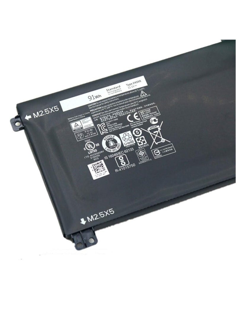 11.1V 91WH 245RR 7D1WJ Laptop BatteryCompatible for Dell XPS 15 9530 Precision M3800 Laptop T0TRM H76MV 0H76MY 07D1WJ Y758W