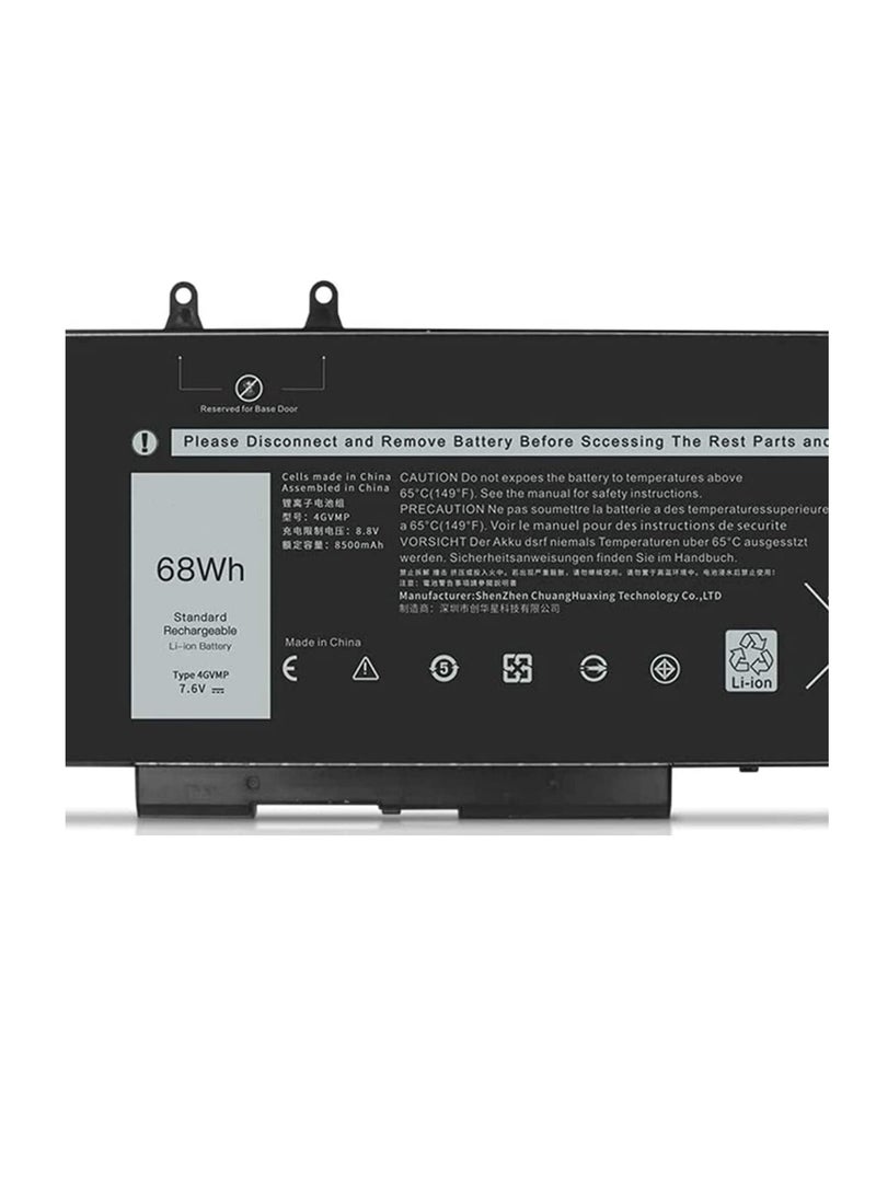 7.6V 68W, 4GVMP 0X77XY 0C5GV2 Laptop Battery Compatible for Dell Latitude 5400 5500 5410 5510 Precision 3540 3550 Inspiron 7590 7591 7791 2-in-1 Series 1V1XF R8DC. 7N RF7W, M 9JRYT 09JRYT